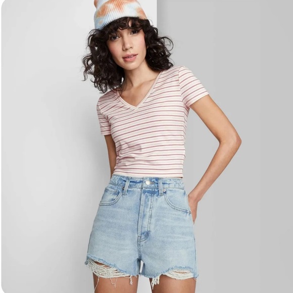 wild fable Pants - NWT Wild Fable Highest Rise Cutoff Shorts Size 6/28